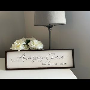 Handmade Amazing Grace Sign
